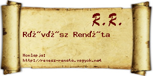 Révész Renáta névjegykártya