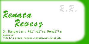 renata revesz business card